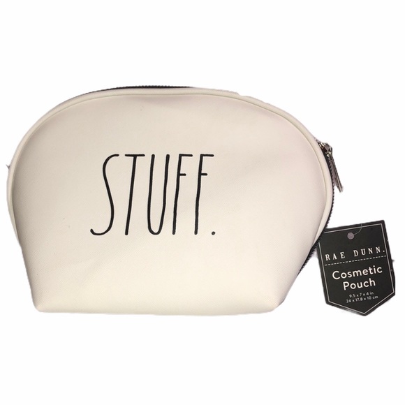 Rae Dunn Handbags - NWT Rae Dunn “Stuff.” Cosmetic Pouch